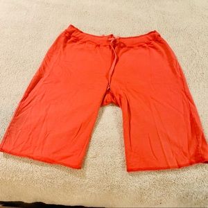 Tomato red 100% Cotton Sweatshirt Shorts
